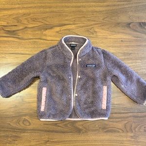 Patagonia purple fleece jacket 2T